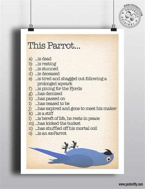 Monty python dead parrot