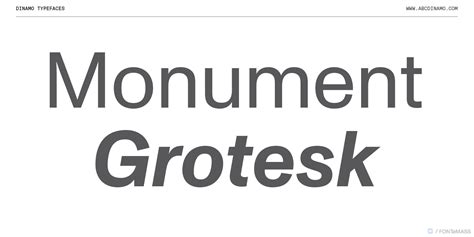Monument grotesk zip. .  ...