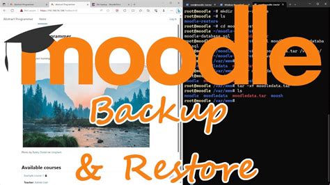 Moodle backup and restore.  About moode&trade; Moode audio player is Free and Open Source Software (...
