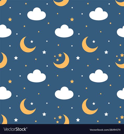 Moon And Stars Pattern