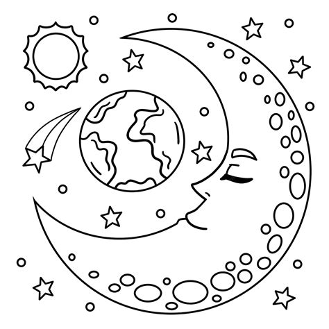 Moon Coloring