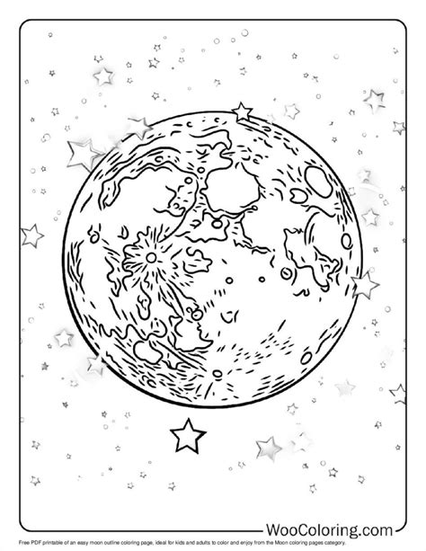 Moon Coloring Shee