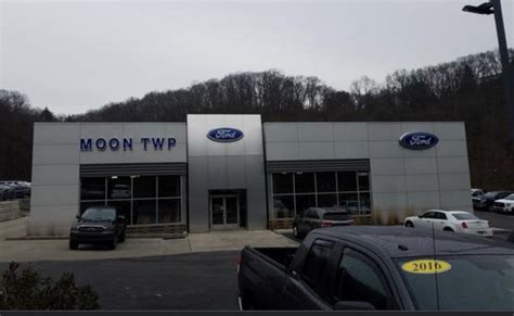 Moon township ford. Visit Moon Township Ford today! This SUV model is available in diverse trim levels and appearance packages that can match your personality. Choose from several engine choices with your Ford Explorer lease option in PA, beginning with the standard 2.3L EcoBoost® I-4 turbo motor that generates 300 horsepower and 310 lb.-ft. of torque. Upgrade ... 