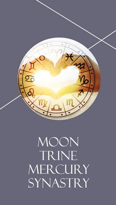 Moon trine mercury synastry. When one person’s Moon sign is the same as the other person’s Ascendant sign. There can be a natural feeling of connectedness when people share the same sign of the Moon in one chart and the Ascendant in another’s chart. They may feel quite comfortable in one another’s presence due to a feeling of familiarity. 