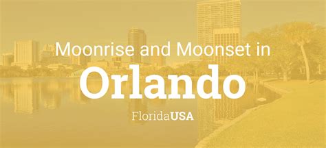 Moonrise tonight orlando. Moonrise and moonset times in Memphis, Tennessee, USA. Current local time 12:50:06 PM (UTC±00 UTC) 
