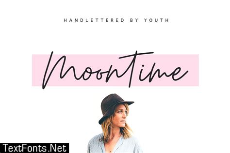 Moontime script Font