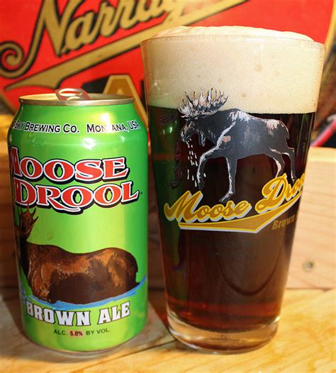 Moose drool beer. Moose Drool brewed by Big Sky Brewing Company - Missoula, Montana. It's served on tap. Label spotted August 16, 2013. 