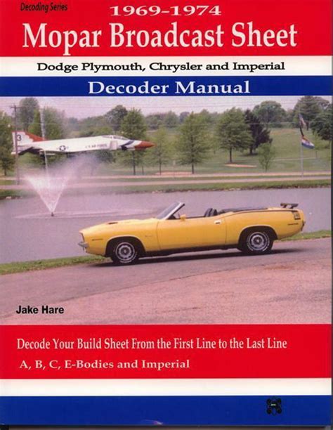 Mopar broadcast sheet decoder guide 1969 1974. - Honda cb250 cb350 cl250 cl350 sl350 motorcycle service repair manual.