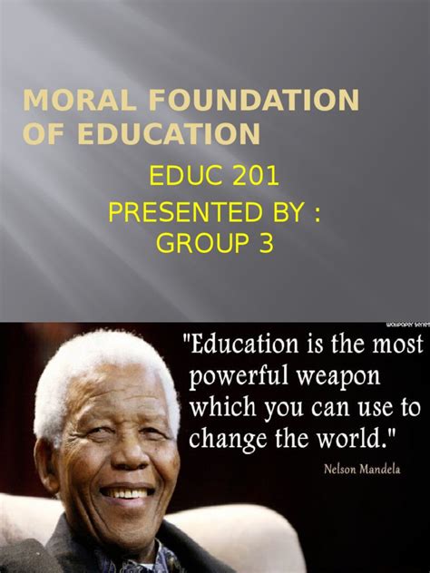 Moral Foundation of Education