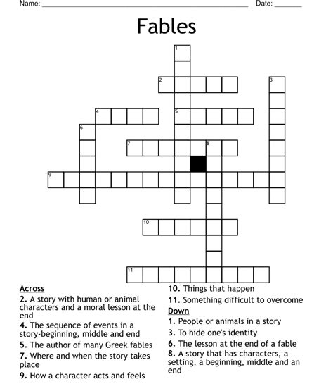 Fable Crossword Clue Answers. Recent seen on August 22, 2022 