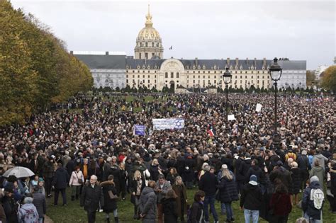 More than 100,000 people march in Paris against soaring antisemitism amid Israel-Hamas war