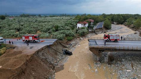 More than 800 rescued after extreme flooding in Greece turns villages into lakes