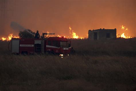More villages evacuated as a large wildfire in northern Greece rages for the second day