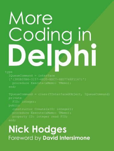 Download More Coding In Delphi By Nick Hodges