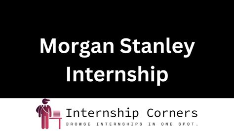 Morgan Stanley Internships Program InternshipFinder