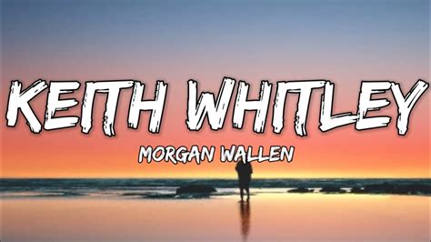 ♩♪♩♪ Keith Whitley By Morgan Wallen 👉 I'm no stranger to the rain It starts rainin', I start pourin' I'll take hurt like hell in the mornin' Over feeling this way There ain't a mirror in this house anymore 'Cause it kills me to see The gu.... 