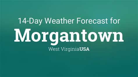 Morgantown weather forecast. 3 days ago · South southwest wind between 5 and 7 mph. Monday Night: A 50 percent chance of showers after 2am. Increasing clouds, with a low around 59. Calm wind becoming south between 4 and 7 mph. Tuesday: Showers likely, then showers and possibly a thunderstorm after 2pm. High near 75. South southwest wind between 3 and 7 mph. Chance of precipitation is 90%. 