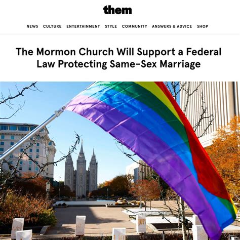 Mormon Support for Same
