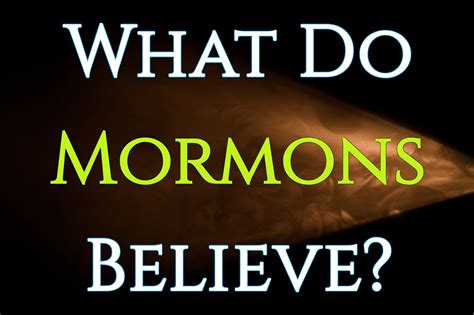 Mormon religion beliefs. Journal of Religion and Health (2020) 59:1580-1595 Background In the last decades, studies have increasingly shown an association between religious/spiritual beliefs (R/S) and several health ... 