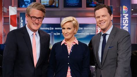 Watch Morning Joe live on Peacock or stream full episodes on MSNBC.com. Get the latest news, analysis and commentary from the co-hosts of the popular weekday show, covering topics such as politics, business, culture and more.