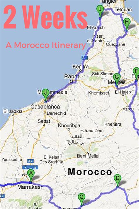 Morocco itinerary. Itinerary #1: Imperial Cities & the Desert. This nine-day classic itinerary perfectly blends the highlights of Morocco's imperial cities with adventures in the desert. It offers medieval medinas in Fes and Marrakesh, historic Aït Benhaddou, a camp in the Sahara, and desert oases and villages. Sunrise over the ancient Roman ruins of … 