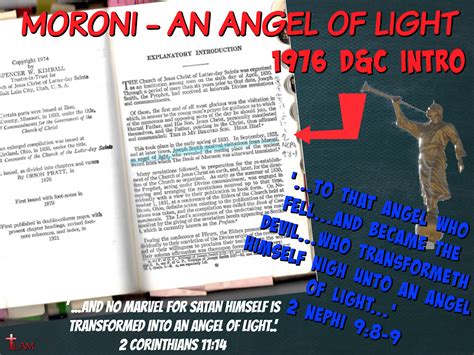 Moroni, Devil, Angel of Light Life After Ministry