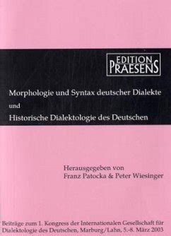 Morphologie und syntax deutscher dialekte und historische dialektologie des deutschen. - Manuale utente vcb400 vectron ac drive.