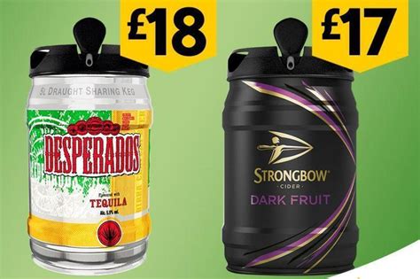 Morrisons is now selling KEGS of Desperados and Strongbow Dark …