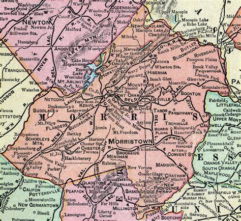 Morristown Map - Morris County, United States - Mapcarta