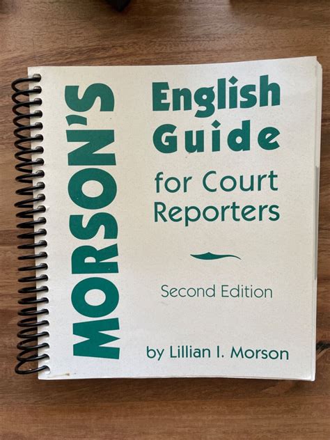 Morson s english guide for court reporters. - 1975 1980 kawasaki kz750 manuale di riparazione.