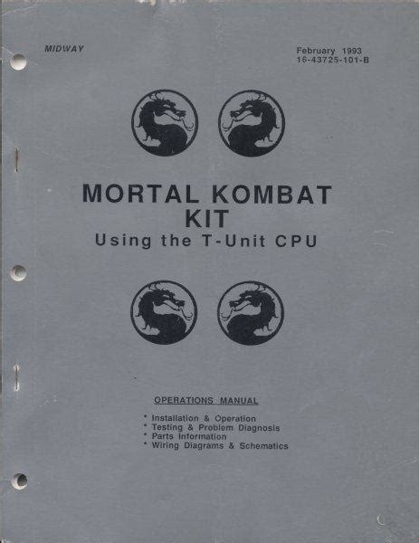 Mortal kombat kit using the t unit cpu operations manual. - Sage i podróż do świata życzeń libby i wybory w szkole.