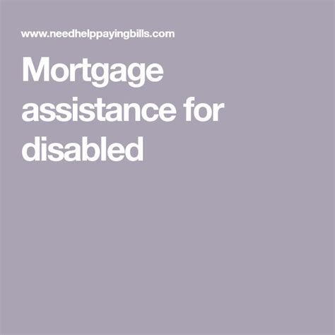 Mortgage help for disabled. Things To Know About Mortgage help for disabled. 