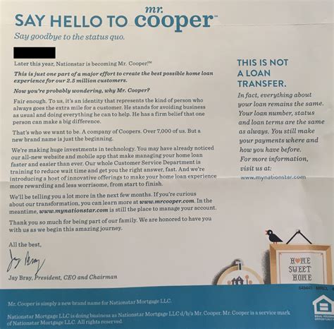 Springfield, OH 45501. What, when, and how to send updates if your insura... Note: The following Mortgagee Clause must appear on your insurance policy. If it’s not there, contact your insurer an... page. Mortgage Assistance - Mr. Cooper. https://www.mrcooper.... PO Box 7729. Springfield, OH 45501.. 