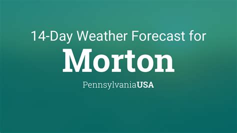 Morton, PA Weather - Weather Outlook WeatherWX.com