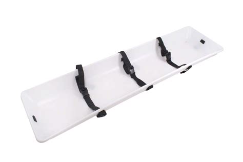 Mortuary Plastic Portable Body Tray /Stretcher with Straps and