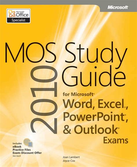 Mos 2010 study guide for microsoft word excel powerpoint and outlook exams mos study guide. - Alabama gesellen elektriker test study guide.