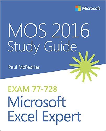 Download Mos 2016 Study Guide For Microsoft Excel Expert By Paul Mcfedries