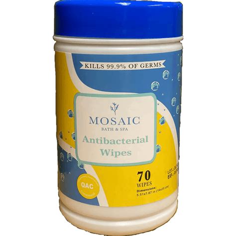 Mosaic - Antibacterial Wipes, 70 ct Casey