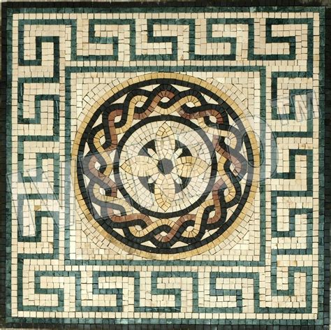 Mosaic GreekRoman medallion GK003 Ancient roman art, Greek art