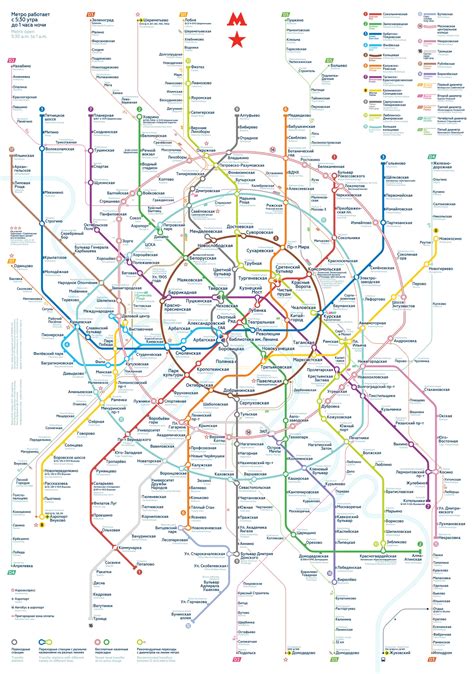 Moscow Metro Map 2030