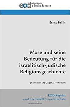 Mose und seine bedeutung für die israelitisch jüdische religionsgeschichte. - Histoire de la résistance en france.