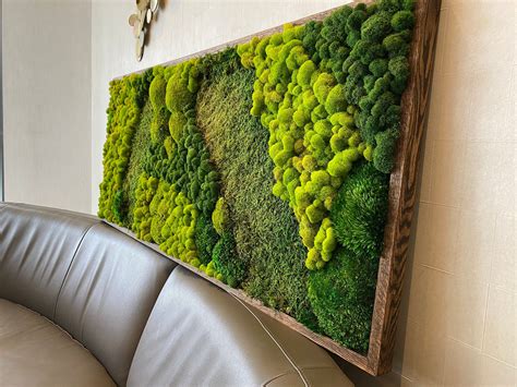 Moss art wall. Elegant LED Green Plant Wall Framed Foliage With Color Changing LED Lights Plant Wall Decor Accent Wall. (1.3k) $185.00. FREE shipping. Large Art. Lush. Moss Wall Art, Moss Art Work, Moss Art, Preserved Moss Art. Large home decor. (481) $685.00. FREE shipping. 
