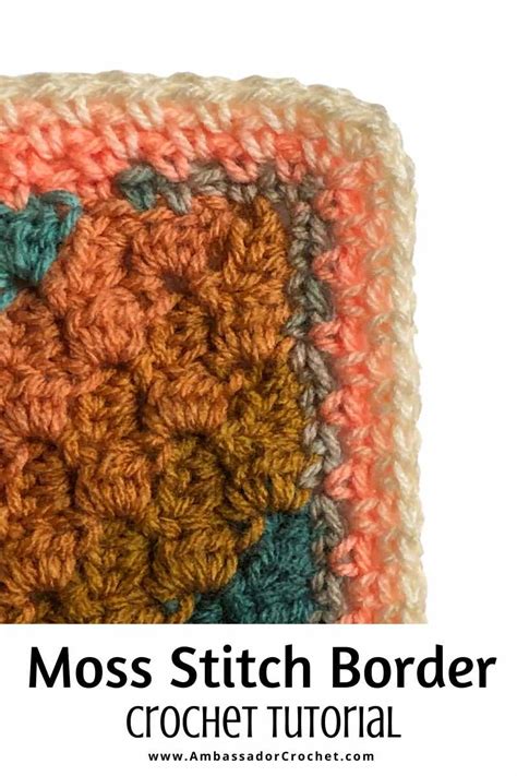 Moss stitch crochet blanket border.  Use any plain stitch for your base ro...