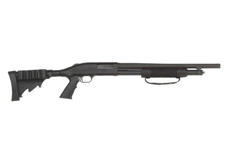 Mossberg 500 specs.  MIL-SPEC pump shotgun with tang safety, dual extr...