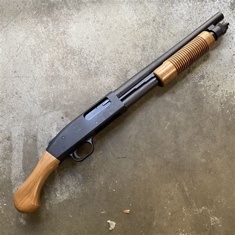 Their website lists wooden components, but they’re not styled like the retrograde’s corncob, which is characteristic of that classic trench gun look. I’ll give them a call, thanks for the suggestion. They don't list a lot of things. Like the 18.5" barrel for the Mossberg 835, it exists, I've seen it. I want one.. 