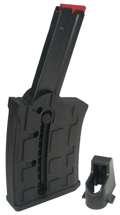 This magazine holds 25 rounds and is easy to load with the su