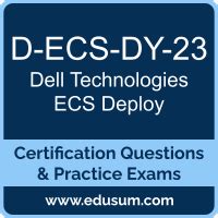 Most D-ECS-DY-23 Reliable Questions