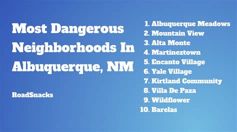 Most Dangerous Neighborhoods In Albuquerque, NM