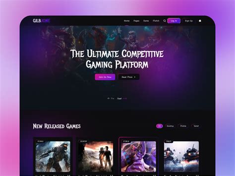 Most Excellent Gaming Landing page