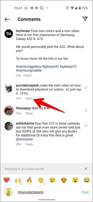 Most liked instagram comment. Learn how to host one with help from Buffer. 3. Ask users to engage in the comments. A simple way to get more Instagram comments is to ask for them. Post content on Instagram that lends itself to sharing, and ask users to answer a question or tag their friends and coworkers in the comments. 